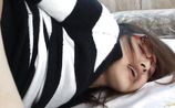 Python crazed Rino Mizusawa performs an erotic suck to fat packing monster